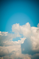 blue sky with clouds