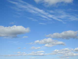  A blue sky with some clouds