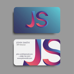 Modern Creative  Business Card Design Print Templates. Vector Illustration