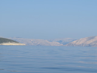 view of mountains and sea