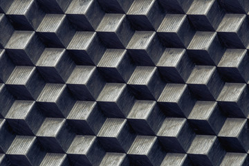 Texture of old metal background. Casting cubic terrain.