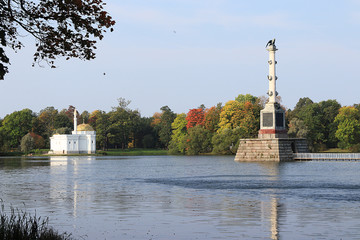 Russia, St. Petersburg, September 22, 2018, Catherine Park. Pictured is the Turkish Bath and the...