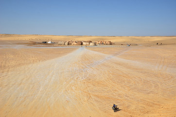 Star Wars Film Sets in the African desert Sahara