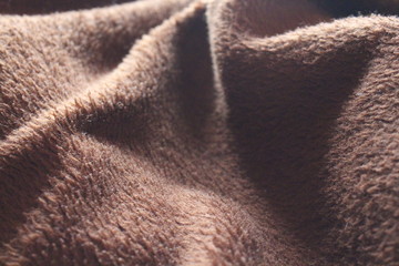 braune Wolldecke Oberfläche