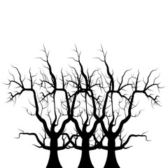 Halloween trees vector design