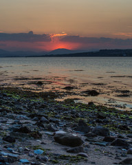 sunset on beach