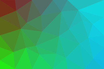 Geometrical abstract triangle tiled pattern background - vector graphic from triangles in colorful tones