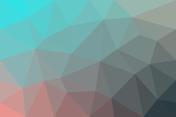 Geometrical abstract triangle tiled pattern background - vector graphic from triangles in colorful tones