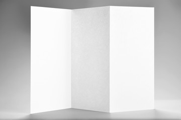 Blank Standing Open Flyer or Letterhead 