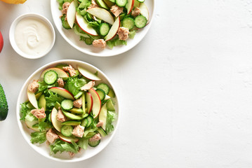 Tuna salad in bowl