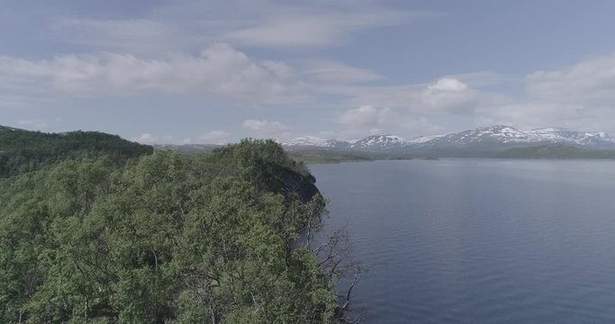 JUKKASJ&Auml;RVI, FINLAND, JULY 21, 2017. An aerial view of a Finnish lake in the summer.