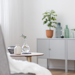 Coffee table and classic dresser