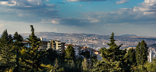 Fototapeta premium Panoramic view of Ankara from Atakule