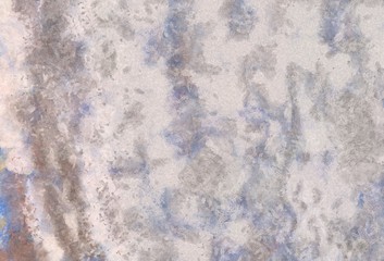 Detailed close-up grunge clouds abstract background. Dry brush strokes hand drawn oil painting on canvas texture. Creative simple pattern for graphic work, web design or wallpaper. Chaotic splashes.