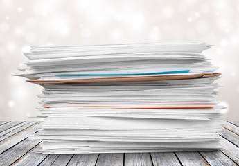 Stack of Envelopes / Files / Documents