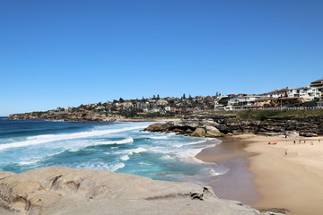 Bronte Beach with Surf and Sand Sydney Australia