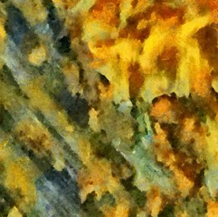 Abstract grunge background. Dirty style pattern. Simple painting art template with large textured brush strokes. Colorful pretty texture drawing by hand. Digital indigo wallpaper. Vintage backdrop.