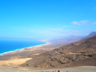Cofete beach in Fuerteventura. Canary Island