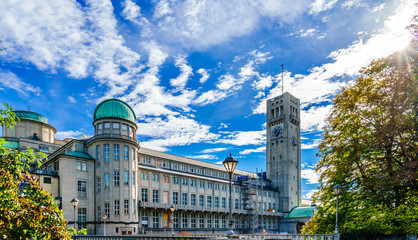 German Museum - Deutsches Museum - in Munich, Germany, the world's largest museum of science and technology - obrazy, fototapety, plakaty