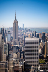 Skyline of Manhattan from the Rockefeller Top of the Rock Center