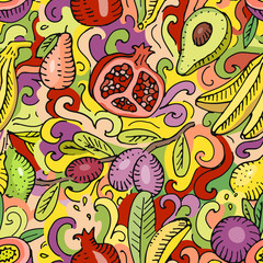 Fruit Garden seamless pattern 