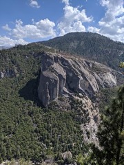 view of mountain top in the mountains