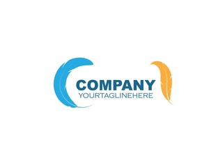 feather icon illustration vector template