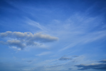 blue sky with cloudscape