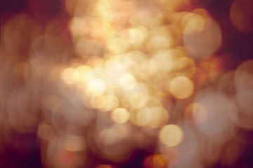 abstract golden light bokeh in vintage style background