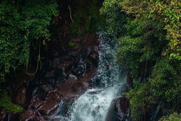 waterfall in deep forest