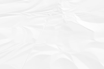 crumpled white paper background close up