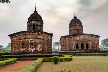 Ancient Hindu temples of Malla Dynasty at Bishnupur, west bengal, India.