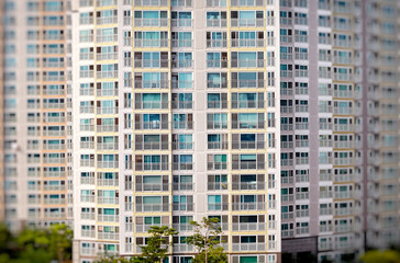 Fototapeta na wymiar Apartment house in Pohang-si, South Korea.