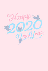 2020年　年賀状素材