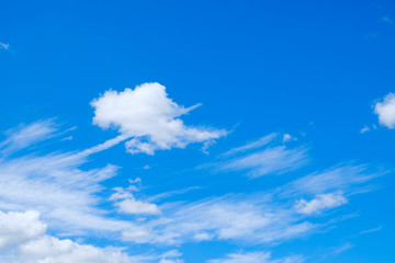 【写真素材】 青空　空　飛行機雲　夏の空　秋　背景　背景素材　9月　コピースペース