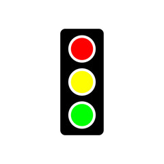 Traffic light symbol icon vectul illustration