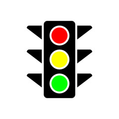 Traffic light symbol icon vectul illustration