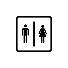 Toilet Men And Women symbol icon vector EPS 10 illustration