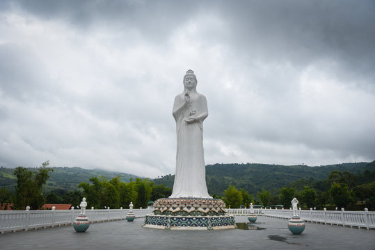 Quan Yin statue on outdoors - Bodhisattva of Mercy of buddha
