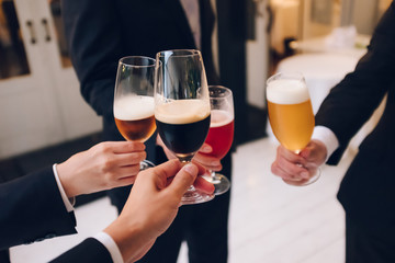 ４種のビールで乾杯