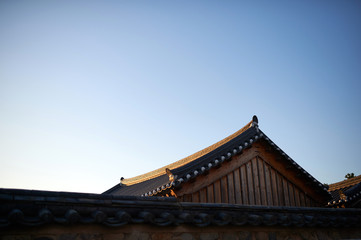 Fototapeta na wymiar Hanok. It is a traditional house in Korea.