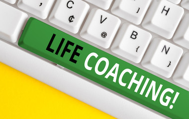 Word writing text Life Coaching. Business photo showcasing demonstrating employed to help showing...