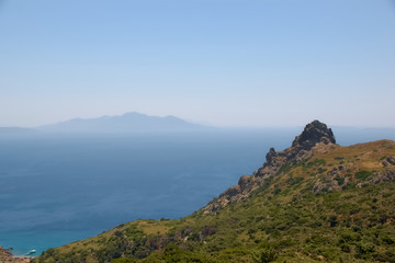 Fototapeta na wymiar Landscape shot of the island Kos in Greece