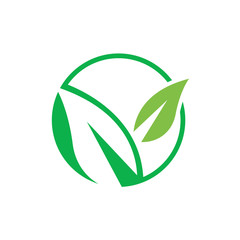 Eco green logo. eco friendly vector illustration an Environmentally icon