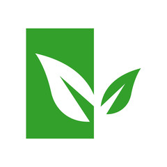 Eco green logo. eco friendly vector illustration an Environmentally icon