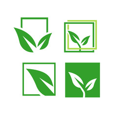 Eco green logo. eco friendly vector illustration an Environmentally icon
