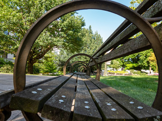 Park Bench in the City © World Travel Photos
