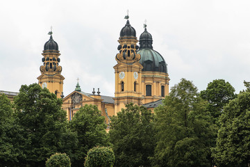 Fototapeta na wymiar The Theatine Church of St. Cajetan in Munich, Germany