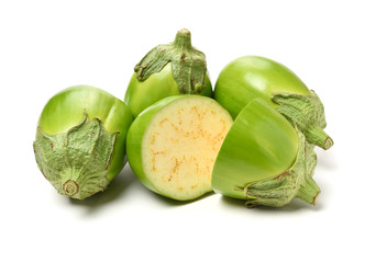 aubergine isolated on white background