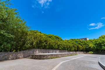 木場公園の野外ステージの風景